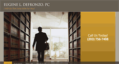 Desktop Screenshot of defronzolawfirm.com