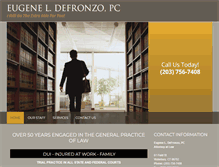 Tablet Screenshot of defronzolawfirm.com